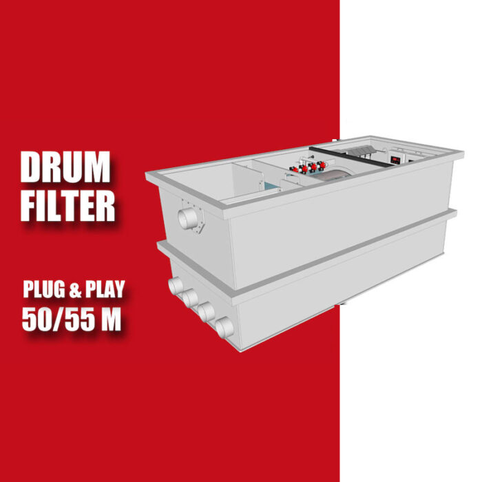 Brabant Koi filtersystemen - Redlabel Drumfilter plug&play 50-55 M 1