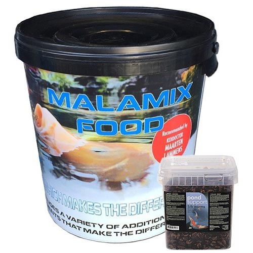 Malamix Food 7 KG en Zijderupsen 3 ltr